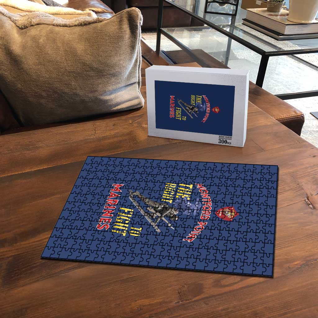 Montford Point Marines Puzzle The Right To Fight - Blue