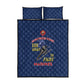 African American Heroes Quilt Bed Set Montford Point Marines - Blue - African Pride