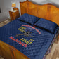 African American Heroes Quilt Bed Set Montford Point Marines - Blue - African Pride