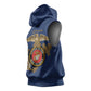 African American Heroes Sleeveless Hoodie Montford Point Marines - Blue - African Pride