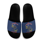 Montford Point Marines Slide Sandals The Right To Fight - Blue