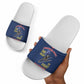 Montford Point Marines Slide Sandals The Right To Fight - Blue