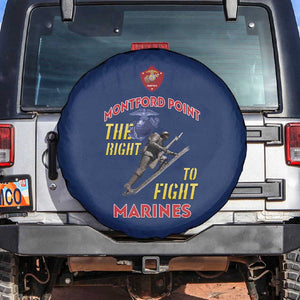 African American Heroes Spare Tire Cover Montford Point Marines - Blue - African Pride