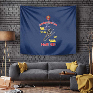 African American Heroes Tapestry Montford Point Marines - Blue - African Pride