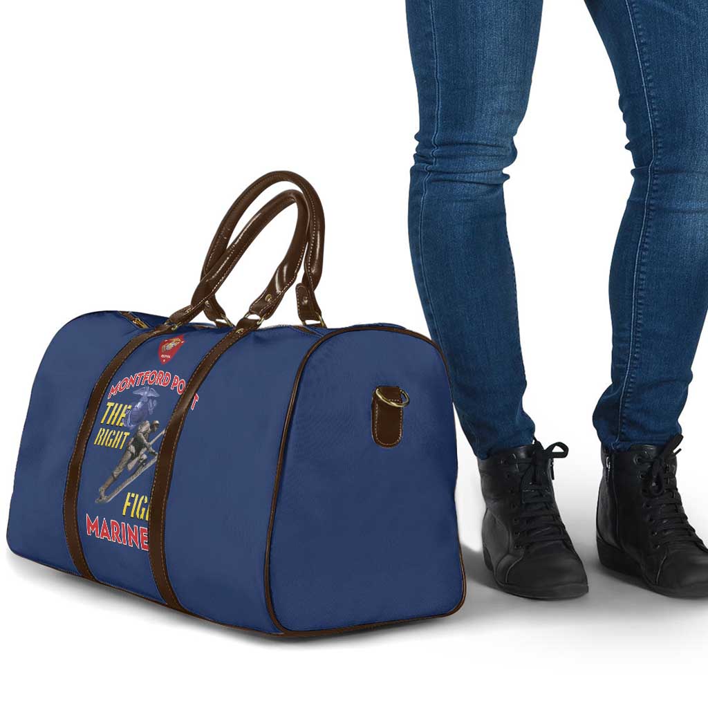Montford Point Marines Travel Bag The Right To Fight - Blue