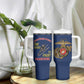 African American Heroes Tumbler With Handle Montford Point Marines - Blue - African Pride