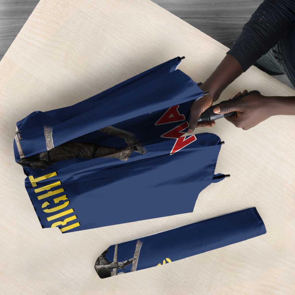 Montford Point Marines Umbrella The Right To Fight - Blue