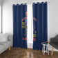 African American Heroes Window Curtain Montford Point Marines - Blue - African Pride