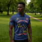 Montford Point Marines Zipper Polo Shirt The Right To Fight - Blue