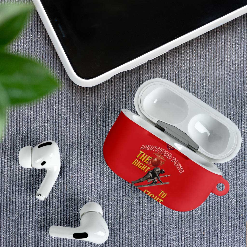 Montford Point Marines AirPods Case The Right To Fight - Red