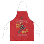 Montford Point Marines Apron The Right To Fight - Red
