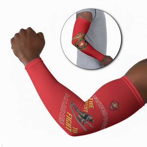 Montford Point Marines Arm Sleeves The Right To Fight - Red