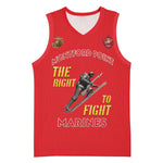 African American Heroes Basketball Jersey Montford Point Marines - Red - African Pride