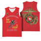African American Heroes Basketball Jersey Montford Point Marines - Red - African Pride