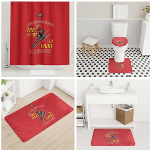Montford Point Marines Bathroom Set The Right To Fight - Red