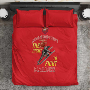 African American Heroes Bedding Set Montford Point Marines - Red - African Pride