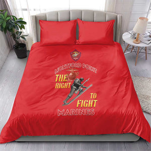 African American Heroes Bedding Set Montford Point Marines - Red - African Pride