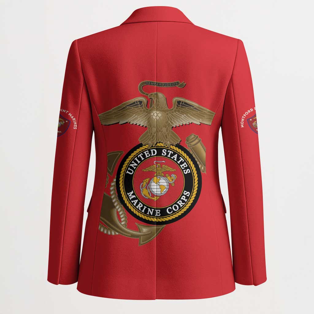 Montford Point Marines Blazer The Right To Fight - Red