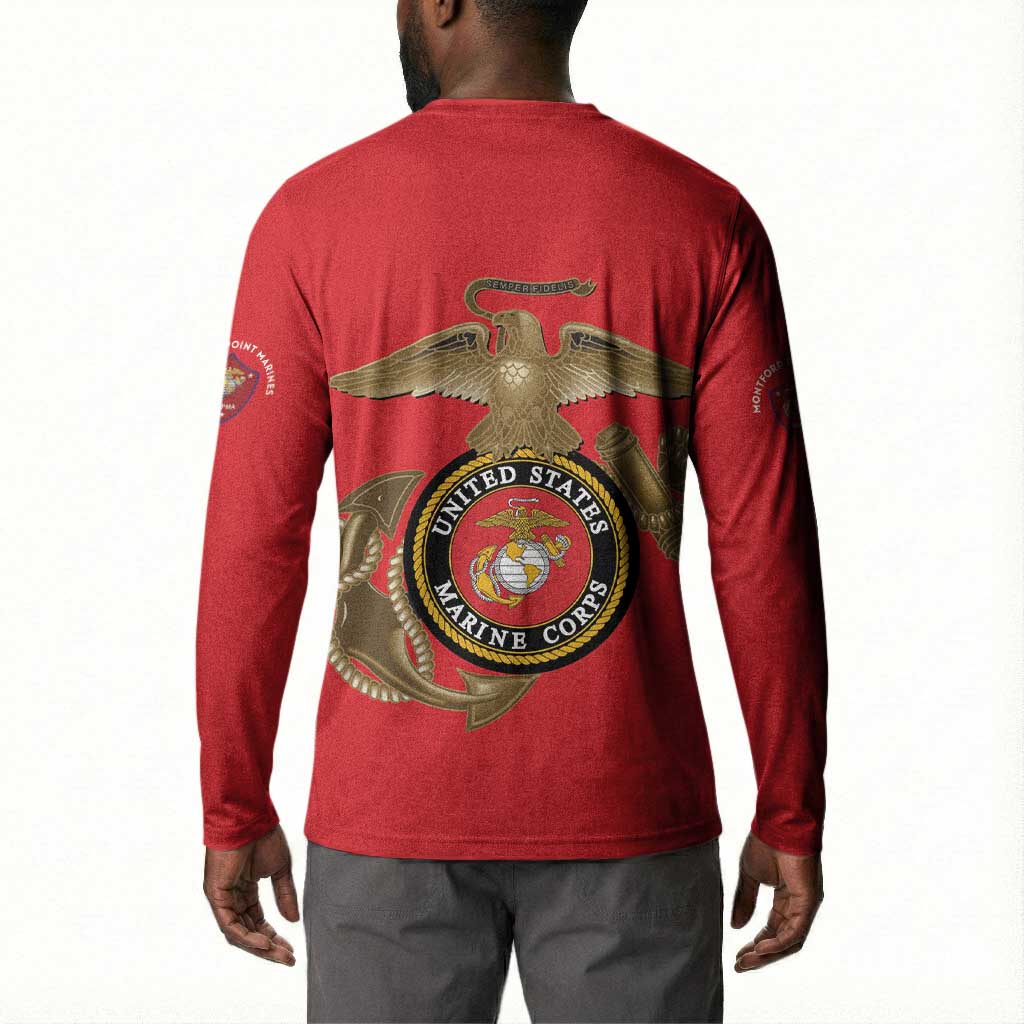 Montford Point Marines Button Sweatshirt The Right To Fight - Red