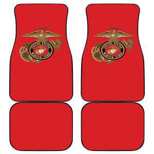 African American Heroes Car Mats Montford Point Marines - Red - African Pride