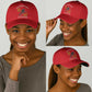 Montford Point Marines Classic Cap The Right To Fight - Red - African Pride