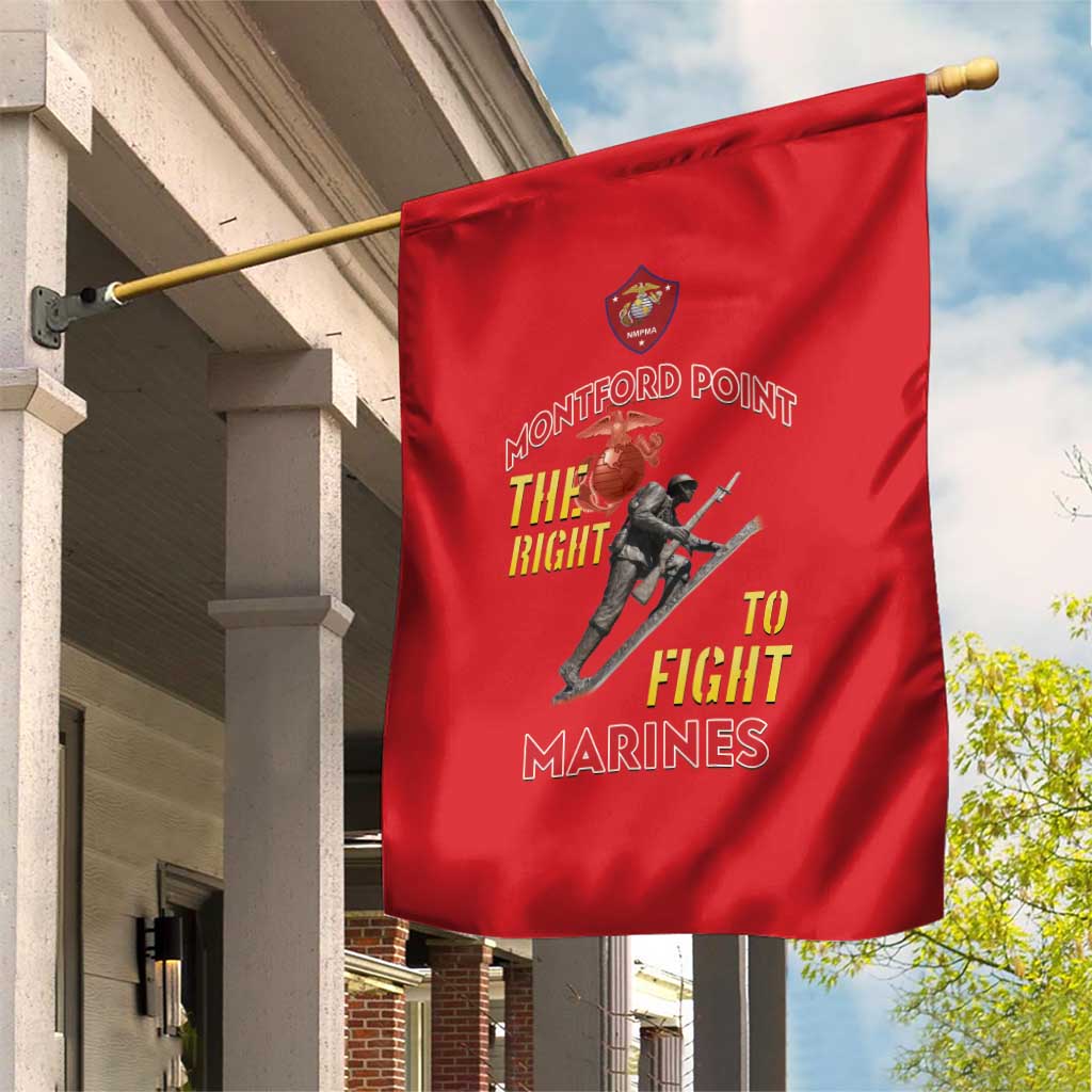 African American Heroes Garden Flag Montford Point Marines - Red - African Pride