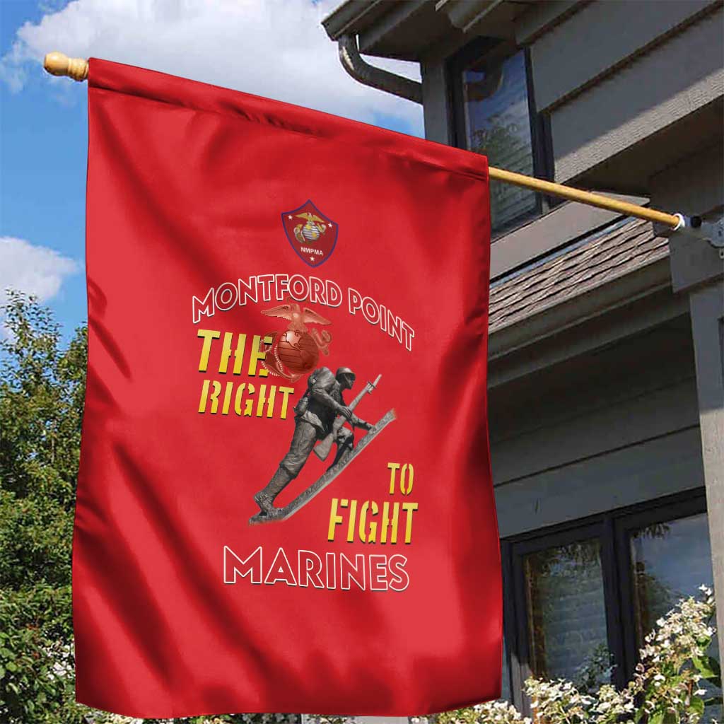 African American Heroes Garden Flag Montford Point Marines - Red - African Pride