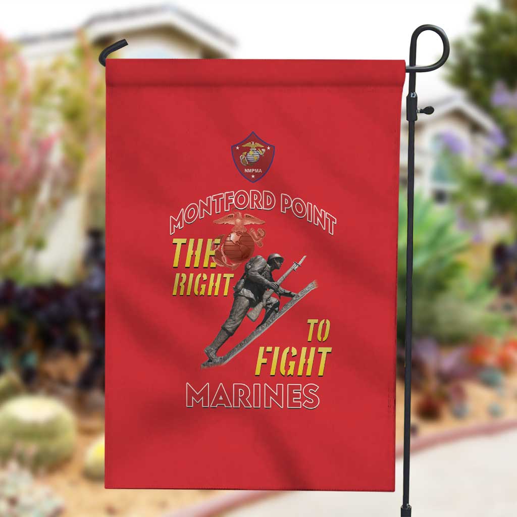 African American Heroes Garden Flag Montford Point Marines - Red - African Pride