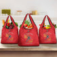 African American Heroes Grocery Bag Montford Point Marines - Red - African Pride