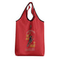 African American Heroes Grocery Bag Montford Point Marines - Red - African Pride