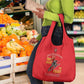 African American Heroes Grocery Bag Montford Point Marines - Red - African Pride
