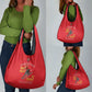 African American Heroes Grocery Bag Montford Point Marines - Red - African Pride