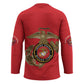 Montford Point Marines Hockey Jersey The Right To Fight - Red
