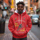 African American Heroes Hoodie Montford Point Marines - Red - African Pride