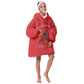 African American Heroes Kid Wearable Blanket Hoodie Montford Point Marines - Red - African Pride
