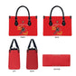 Montford Point Marines Leather Bag The Right To Fight - Red