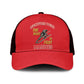 Montford Point Marines Mesh Trucker Cap The Right To Fight - Red - African Pride