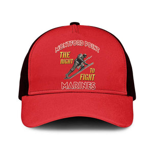 Montford Point Marines Mesh Trucker Cap The Right To Fight - Red - African Pride