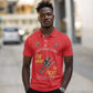 African American Heroes Polo Shirt Montford Point Marines - Red - African Pride