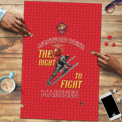 Montford Point Marines Puzzle The Right To Fight - Red