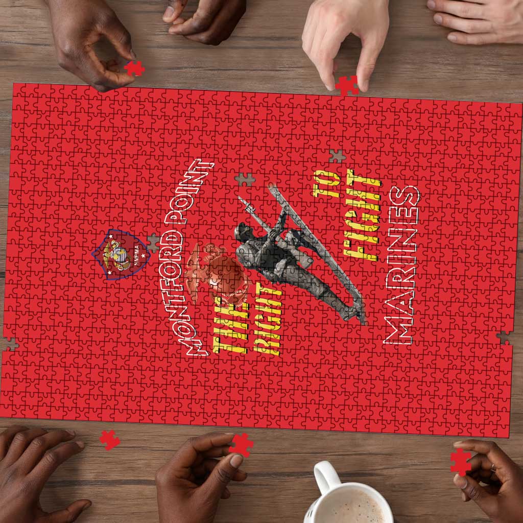 Montford Point Marines Puzzle The Right To Fight - Red