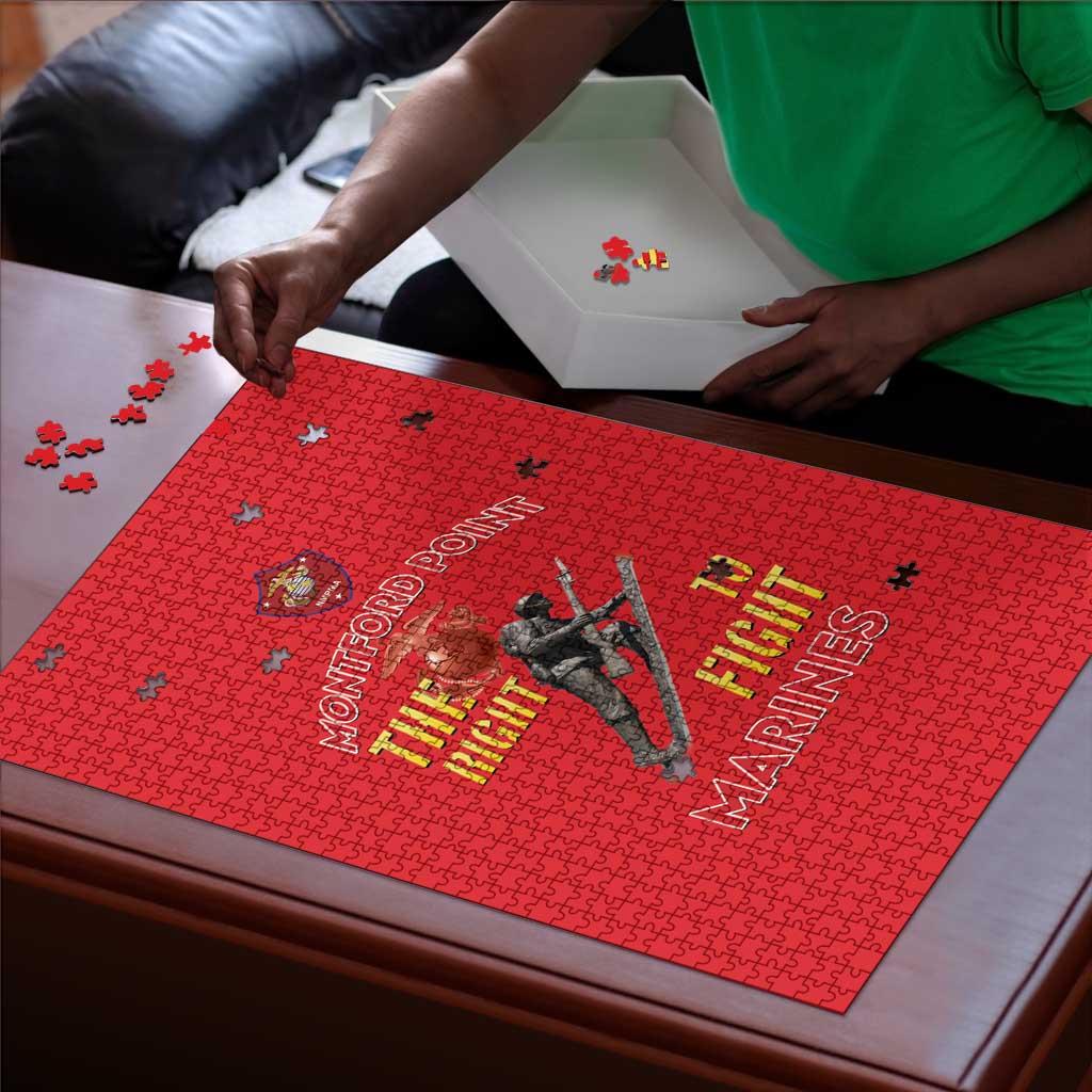 Montford Point Marines Puzzle The Right To Fight - Red