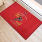 African American Heroes Rubber Doormat Montford Point Marines - Red - African Pride