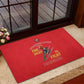 African American Heroes Rubber Doormat Montford Point Marines - Red - African Pride