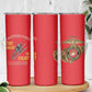 African American Heroes Skinny Tumbler Montford Point Marines - Red - African Pride