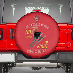 African American Heroes Spare Tire Cover Montford Point Marines - Red - African Pride