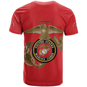 African American Heroes T shirt Montford Point Marines - Red - African Pride
