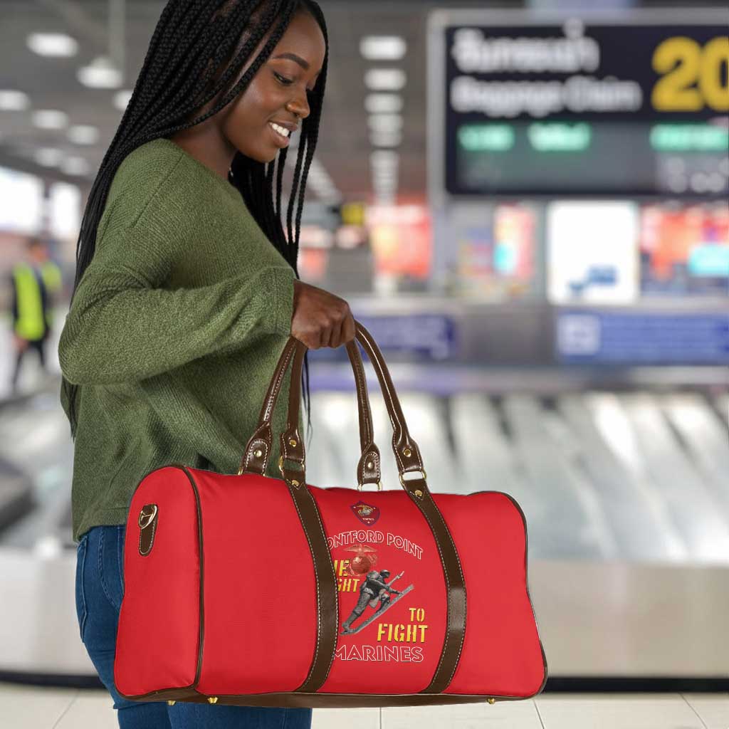 Montford Point Marines Travel Bag The Right To Fight - Red