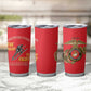 African American Heroes Tumbler Cup Montford Point Marines - Red - African Pride