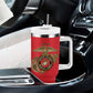 African American Heroes Tumbler With Handle Montford Point Marines - Red - African Pride